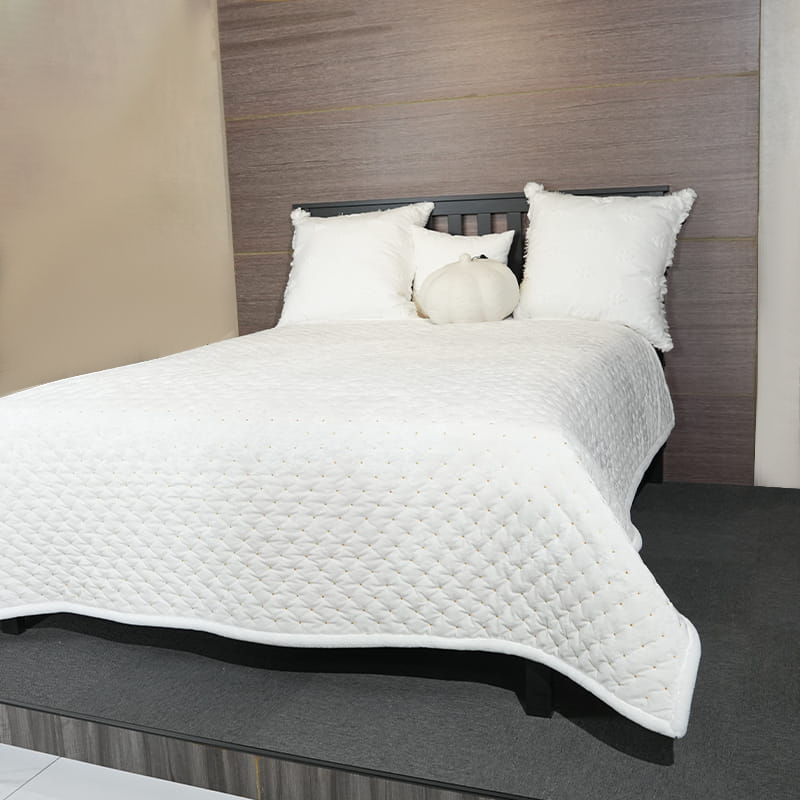 Guld tråd broderi Quilt sæt